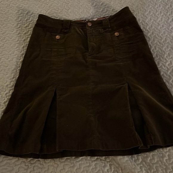 Dark brown corduroy skirt - Picture 2 of 5
